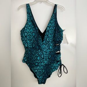 One Piece Swimsuit with Cutouts - Ashley Graham collection